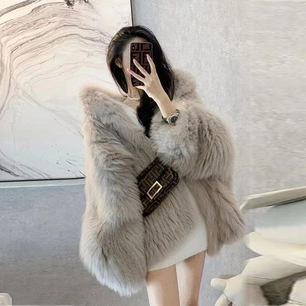 women's fur & faux winter 2021 korean artificial warm thickening overcoat autumn hooded mid-length jackets teddy coats female, Black
women's fur & faux winter 2021 korean artificial warm thickening overcoat autumn hooded mid-length jackets teddy coats female, Black