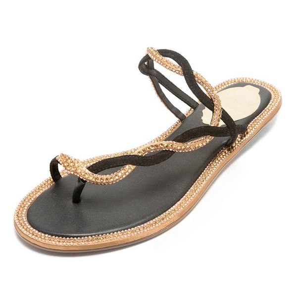 genuine leather shallow low heels shoes 2021 cross crystal women flat slippers party basic casual woman size 40 41, Black 
genuine leather shallow low heels shoes 2021 cross crystal women flat slippers party basic casual woman size 40 41, Black