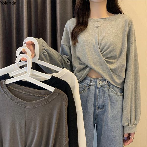 women's hoodies & sweatshirts thin 2021 sweater trendy ins design sense of minority crossover short loose long sleeve crewneck sweatshi, Black
women's hoodies & sweatshirts thin 2021 sweater trendy ins design sense of minority crossover short loose long sleeve crewneck sweatshi, Black