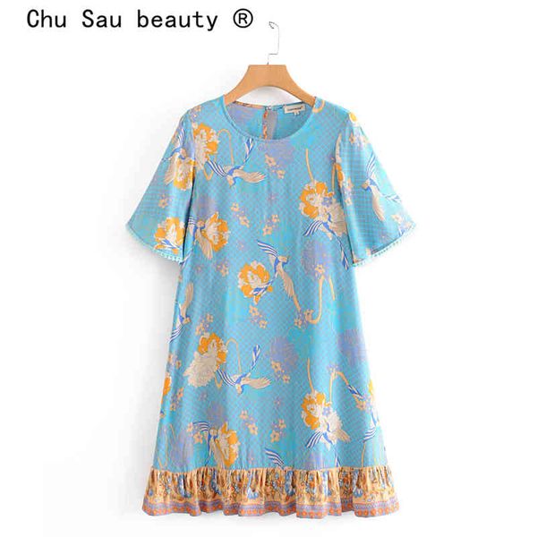 beauty fashion boho bird floral print midi dress women holiday o-neck short sleeve dresses female beachwear 210514, Black;gray
beauty fashion boho bird floral print midi dress women holiday o-neck short sleeve dresses female beachwear 210514, Black;gray