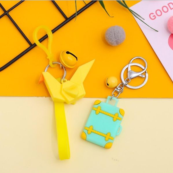 candy color pvc paper crane suitcase keychain men women fashion bag pendant accessories cute carabiner keychains lovers car key chains keys, Slivery;golden
candy color pvc paper crane suitcase keychain men women fashion bag pendant accessories cute carabiner keychains lovers car key chains keys, Slivery;golden