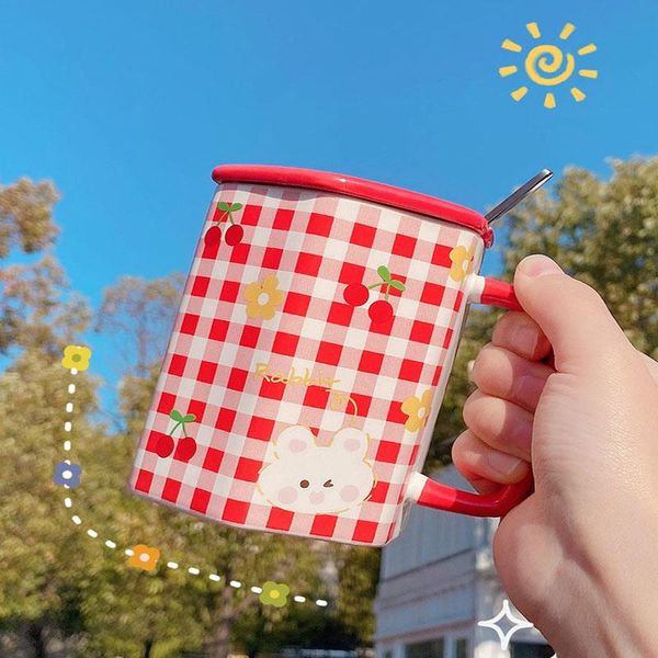 mugs korean ins cute bear mug girl like strawberry cups ceramic coffee cup with lid spoon home water breakfast milk juce
mugs korean ins cute bear mug girl like strawberry cups ceramic coffee cup with lid spoon home water breakfast milk juce