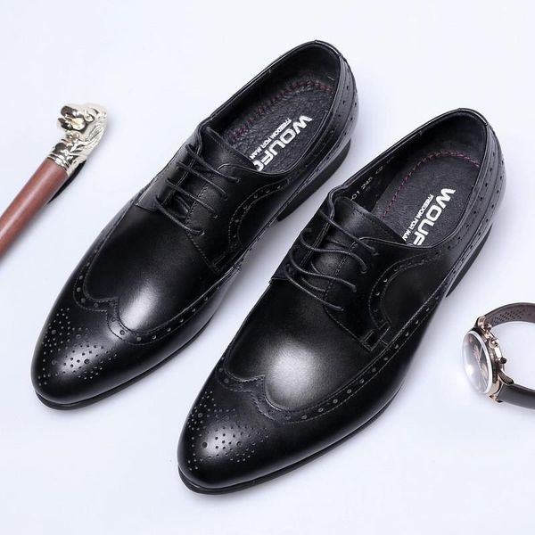 pointed toe shoes, european and american fashion leather business dress wedding men's shoes, Black
pointed toe shoes, european and american fashion leather business dress wedding men's shoes, Black