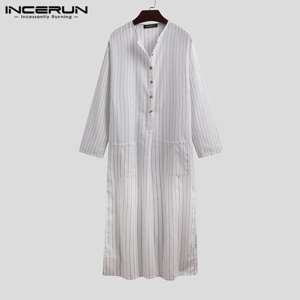 ethnic clothing fashion men muslim striped jubba thobe long sleeve pockets abaya islamic kaftan dubai saudi arabia casual robes incerun 5xl, Red
ethnic clothing fashion men muslim striped jubba thobe long sleeve pockets abaya islamic kaftan dubai saudi arabia casual robes incerun 5xl, Red