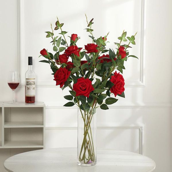 simulation flower decoration plant three roses home pography props driven flowers wedding decorative & wreaths
simulation flower decoration plant three roses home pography props driven flowers wedding decorative & wreaths