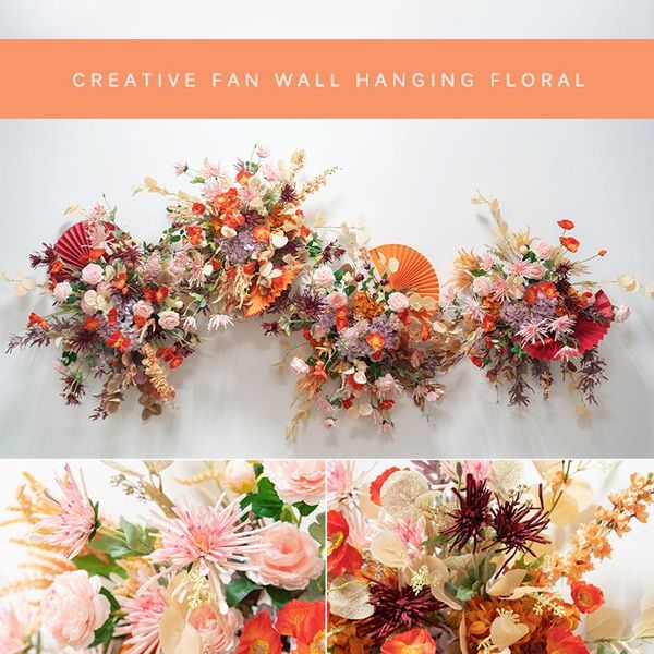 decorative flowers & wreaths fake flower decoration, wall hanging, fan arrangement, guide, arch stage wedding ceremony
decorative flowers & wreaths fake flower decoration, wall hanging, fan arrangement, guide, arch stage wedding ceremony