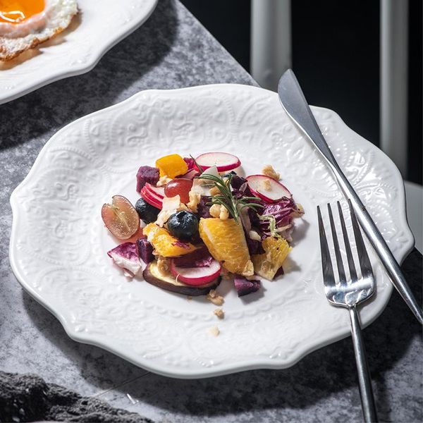 dishes & plates antique embossed lace ceramic dish salad steak dinner plate pure white flat tray nordic dinnerware tablewares serving platte
dishes & plates antique embossed lace ceramic dish salad steak dinner plate pure white flat tray nordic dinnerware tablewares serving platte
