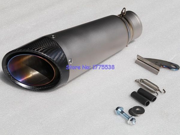 motorcycle exhaust system titanium alloy customized id:51mm/54mm/61mm/63mm/65mm muffler carbon fiber motorbike escape db killer
motorcycle exhaust system titanium alloy customized id:51mm/54mm/61mm/63mm/65mm muffler carbon fiber motorbike escape db killer