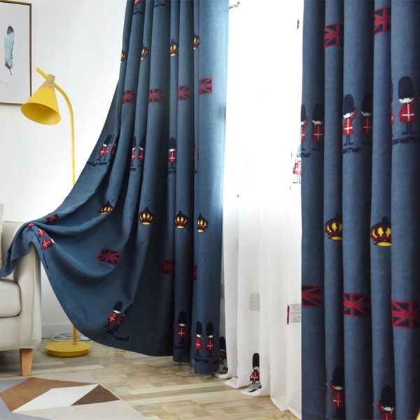 curtain & drapes children's bedroom living room curtains for blue embroidery blackout british royal soldier cloak
curtain & drapes children's bedroom living room curtains for blue embroidery blackout british royal soldier cloak
