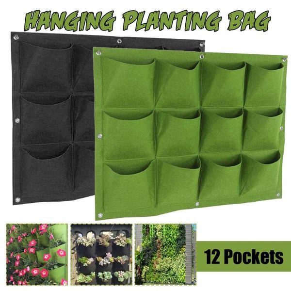 planters & pots 12 pockets wall hanging planting grow bag wall-mounted vertical garden vegetable flower planter supplies
planters & pots 12 pockets wall hanging planting grow bag wall-mounted vertical garden vegetable flower planter supplies