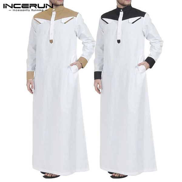 incerun fashion men islamic arab muslim kaftan long sleeve loose patchwork stand collar saudi arabia dubai mens jubba thobe 7, Red
incerun fashion men islamic arab muslim kaftan long sleeve loose patchwork stand collar saudi arabia dubai mens jubba thobe 7, Red