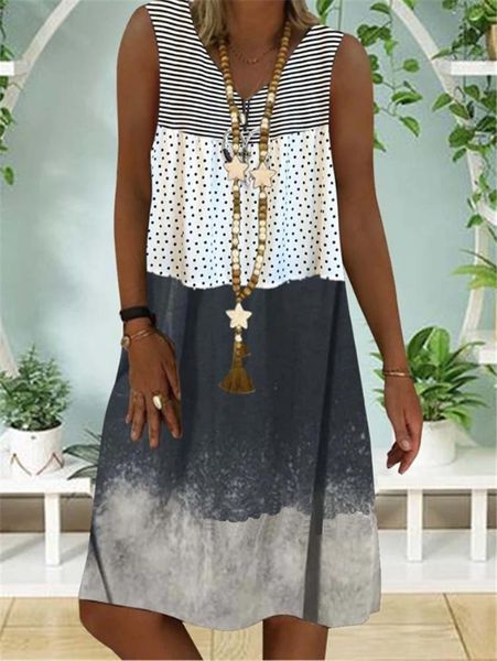vintage v-neck polka dot print party dress elegant plus size casual women 2021 spring summer sleeveless dresses. dresses, Black;gray
vintage v-neck polka dot print party dress elegant plus size casual women 2021 spring summer sleeveless dresses. dresses, Black;gray