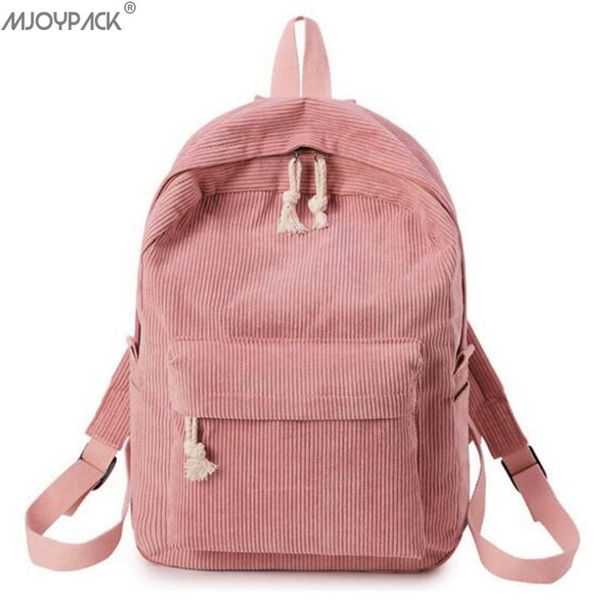 backpack preppy style school bag for teenage girls soft fabric corduroy design striped travel with large capacity
backpack preppy style school bag for teenage girls soft fabric corduroy design striped travel with large capacity