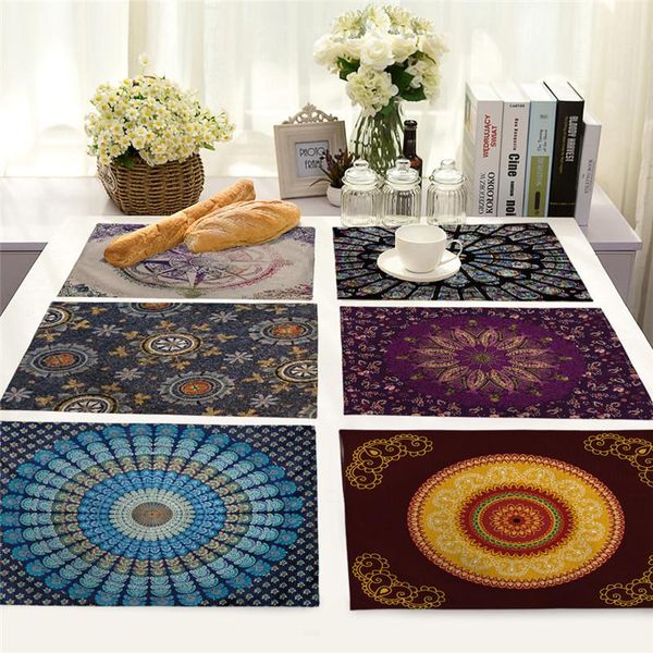 mats & pads geometric table mat mandala kitchen decoration placemat napkin for wedding dining accessories
mats & pads geometric table mat mandala kitchen decoration placemat napkin for wedding dining accessories