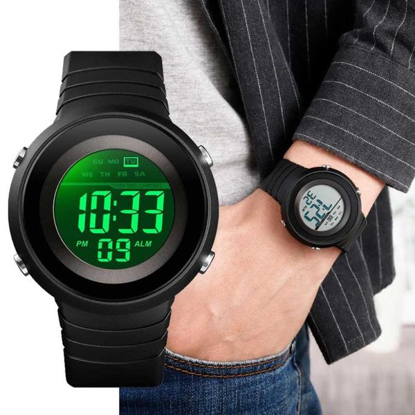 wristwatches skmei black mens watches digital fashion sport luminous 5bar waterproof electronic alarm clocks pu wrist watch relogio masculin, Slivery;brown
wristwatches skmei black mens watches digital fashion sport luminous 5bar waterproof electronic alarm clocks pu wrist watch relogio masculin, Slivery;brown