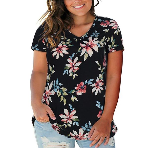 plus size t-shirt summer woman loose vintage print short sleeve t shirts female fat mm casual women clothing big, Black
plus size t-shirt summer woman loose vintage print short sleeve t shirts female fat mm casual women clothing big, Black