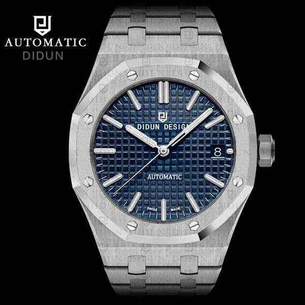 wristwatches didun design automatic watch 41mm japan miyota 8215 movement sapphire glass full stainless steel mechanical watches, Slivery;brown
wristwatches didun design automatic watch 41mm japan miyota 8215 movement sapphire glass full stainless steel mechanical watches, Slivery;brown