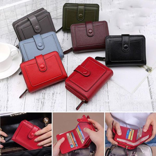 wallets women clutch leather short small zipper hasp wallet id holder phone bag case coin purse handbag solid color, Red;black
wallets women clutch leather short small zipper hasp wallet id holder phone bag case coin purse handbag solid color, Red;black