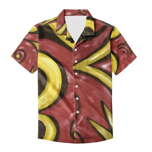 men's casual shirts business polynesian men turn down collar short sleeve tribal tattoos button slim fashion, White;black
men's casual shirts business polynesian men turn down collar short sleeve tribal tattoos button slim fashion, White;black