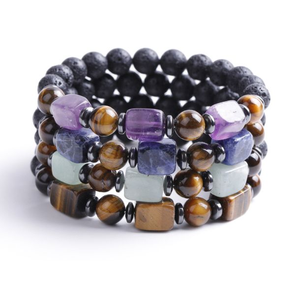 europe america fashion cool mans chakra lava beads strands bracelet power stone jewelry, Black
europe america fashion cool mans chakra lava beads strands bracelet power stone jewelry, Black