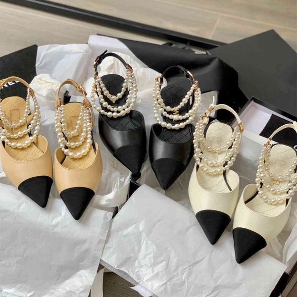with source summer new low heel high pearl chain fairy back space one word with color matching gentle sandal girl, Black
with source summer new low heel high pearl chain fairy back space one word with color matching gentle sandal girl, Black