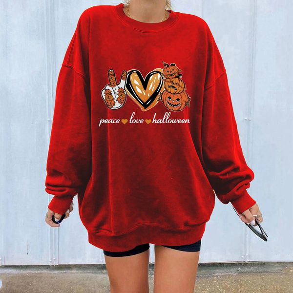peacelovehalloween print off shoulder new hoodie fashion loose women's wear fall halloween europe and america, Black
peacelovehalloween print off shoulder new hoodie fashion loose women's wear fall halloween europe and america, Black
