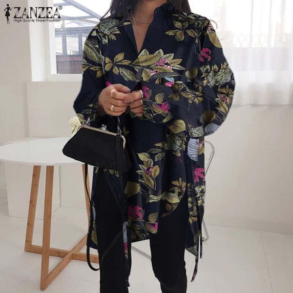 women's blouses & shirts women irregular zanzea 2021 kaftan printed casual long sleeve blusas female lapel button floral tunic oversize, White
women's blouses & shirts women irregular zanzea 2021 kaftan printed casual long sleeve blusas female lapel button floral tunic oversize, White