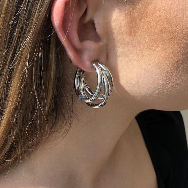 hoop & huggie contracted style restoring ancient ways women earrings senior three layers of the circle shape temperament stud, Golden;silver
hoop & huggie contracted style restoring ancient ways women earrings senior three layers of the circle shape temperament stud, Golden;silver