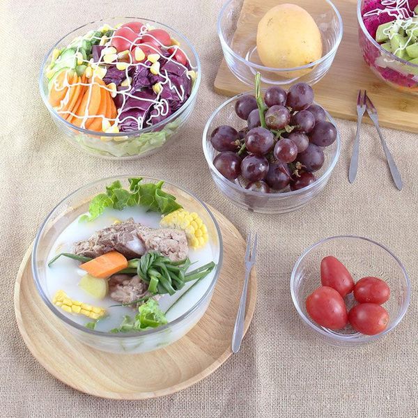 bowls thickened transparent glass bowl household heat-resistant high temperature rice cute round salad size crystal set
bowls thickened transparent glass bowl household heat-resistant high temperature rice cute round salad size crystal set