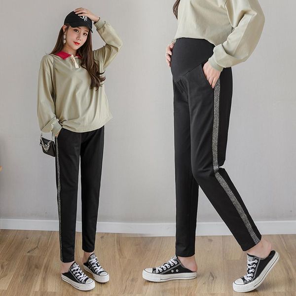 maternity bottoms 709# 2021 spring casual straight pants elastic waist belly clothes for pregnant women pregnancy sports trousers, White
maternity bottoms 709# 2021 spring casual straight pants elastic waist belly clothes for pregnant women pregnancy sports trousers, White