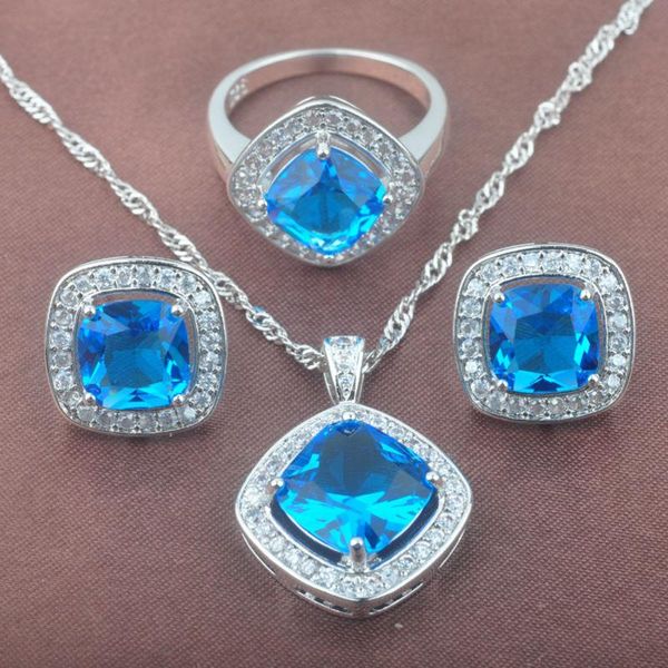 earrings & necklace 2021 women's silver color jewelry sets sky blue cubic zirconia pendant rings tz0127
earrings & necklace 2021 women's silver color jewelry sets sky blue cubic zirconia pendant rings tz0127