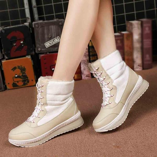 boots winter snow women keep warm mid-calf platform woman fur comfortable lady shoes, Black
boots winter snow women keep warm mid-calf platform woman fur comfortable lady shoes, Black