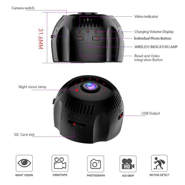 cameras x7 1080p 4k outdoor sports dv wifi mini wireless dvr night vision ip camera home security motion secre loop recording camcorder
cameras x7 1080p 4k outdoor sports dv wifi mini wireless dvr night vision ip camera home security motion secre loop recording camcorder