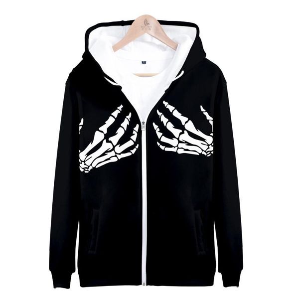men's hoodies & sweatshirts skeleton skull hand 3d print funny hoodie women men harajuku sweatshirt pullover hooded zipper jacket casua, Black
men's hoodies & sweatshirts skeleton skull hand 3d print funny hoodie women men harajuku sweatshirt pullover hooded zipper jacket casua, Black