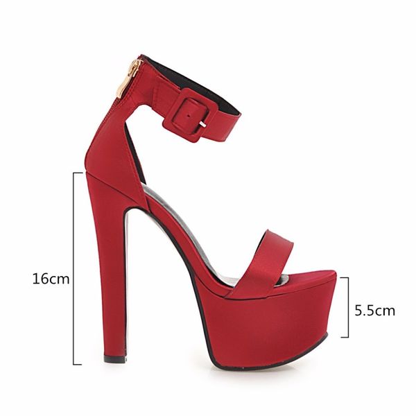 dress shoes fashion silk summer women sandals platform 16cm high heels sandal straps party wedding evening woman large size n, Black
dress shoes fashion silk summer women sandals platform 16cm high heels sandal straps party wedding evening woman large size n, Black