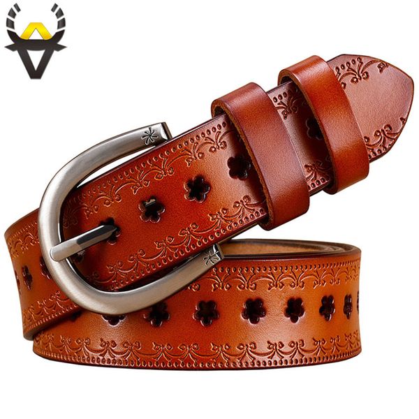 fashion hollow genuine leather belts women vintage pin buckle floral belt woman cow skin waist strap female girdle width 2.8 cm 210326, Black;brown
fashion hollow genuine leather belts women vintage pin buckle floral belt woman cow skin waist strap female girdle width 2.8 cm 210326, Black;brown