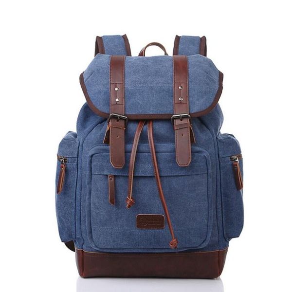 backpack men's and women's vintage canvas schoolbag male travel bags large capacity school leisure female
backpack men's and women's vintage canvas schoolbag male travel bags large capacity school leisure female