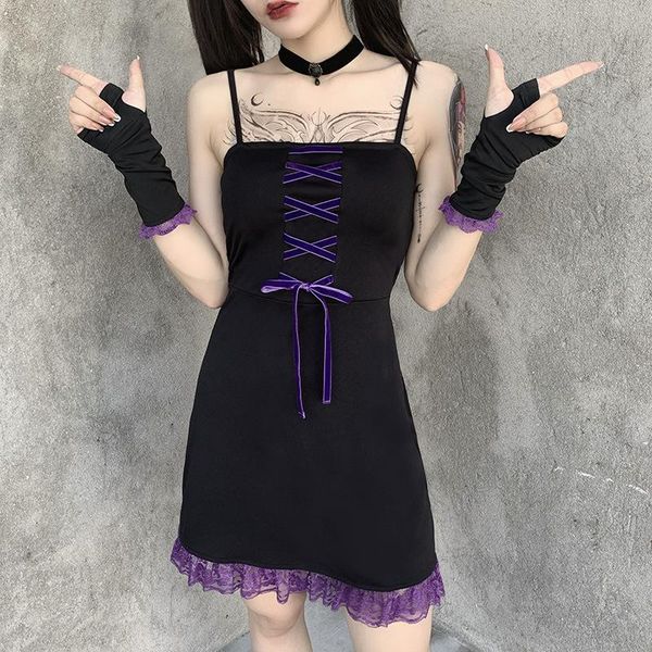 casual dresses gothic dress dark niche design lace instagram strap holes hollowed-out sleeve sling harajuka vintageskirt, Black;gray
casual dresses gothic dress dark niche design lace instagram strap holes hollowed-out sleeve sling harajuka vintageskirt, Black;gray