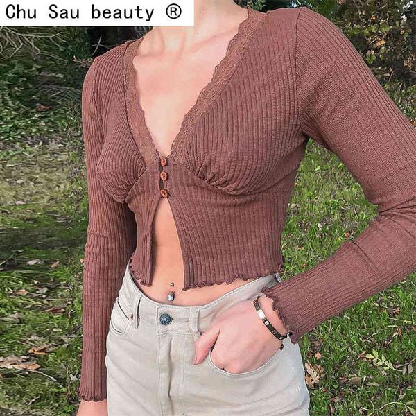 spring summer v-neck solid color lace stitching edible tree fungus cardigan long-sleeve chic t-shirt female buttons 210508, White
spring summer v-neck solid color lace stitching edible tree fungus cardigan long-sleeve chic t-shirt female buttons 210508, White