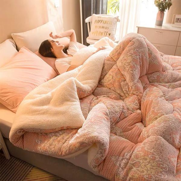 comforters & sets lamb double-faced velvet 10 kg wool quilt warm in winter thick blanket core extra single 8 double comforter
comforters & sets lamb double-faced velvet 10 kg wool quilt warm in winter thick blanket core extra single 8 double comforter