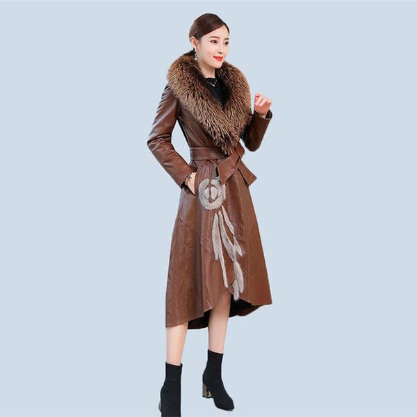 women's leather & faux sheepskin coat women autumn winter thicken warm coats fashion female genuine jacket yh772, Black
women's leather & faux sheepskin coat women autumn winter thicken warm coats fashion female genuine jacket yh772, Black
