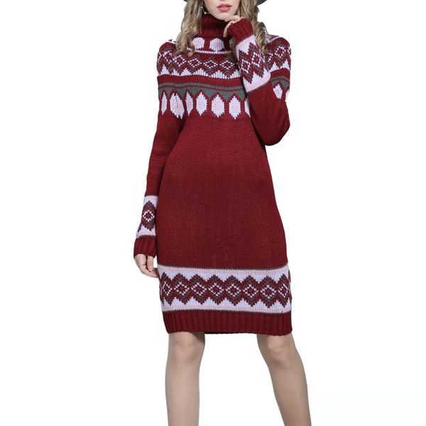 casual dresses women slim knitted dress, autumn adults style long sleeve high collar argyle one-piece, Black;gray
casual dresses women slim knitted dress, autumn adults style long sleeve high collar argyle one-piece, Black;gray