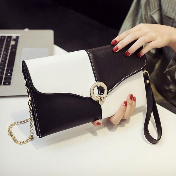 evening bags japanese envelope bag black white metal buckle women shoulder fashion short handle handbag simple female
evening bags japanese envelope bag black white metal buckle women shoulder fashion short handle handbag simple female