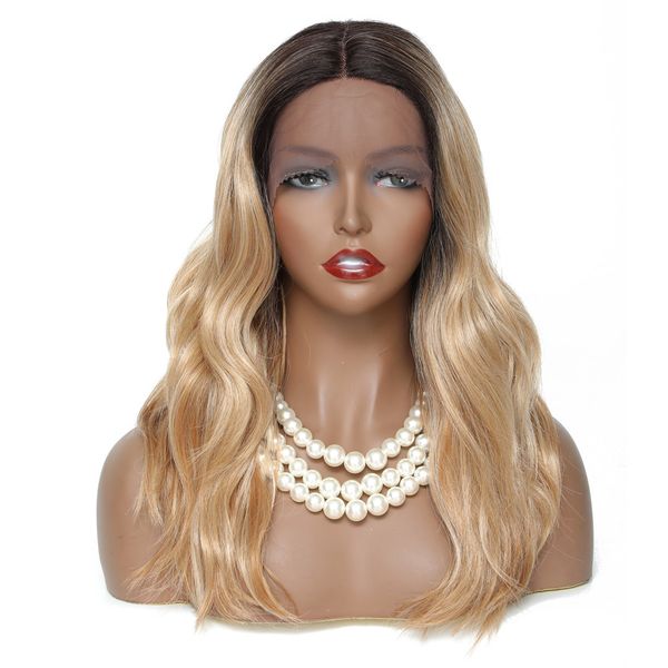costume accessories ombre black gold synthetic lace front wig blonde body wave 18 inches long bob hair for black women middle part lace, Silver
costume accessories ombre black gold synthetic lace front wig blonde body wave 18 inches long bob hair for black women middle part lace, Silver
