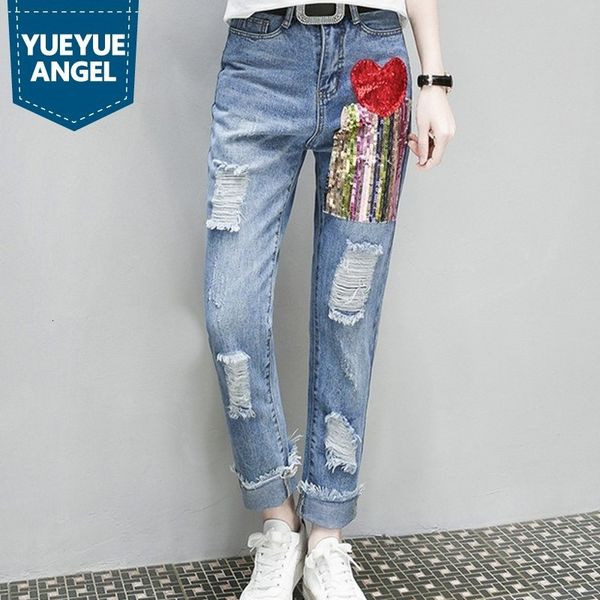 women's jeans in addition to size 5xl of women jeans sequins in straight beading women's full anguished length hip hop harem denim, Blue
women's jeans in addition to size 5xl of women jeans sequins in straight beading women's full anguished length hip hop harem denim, Blue