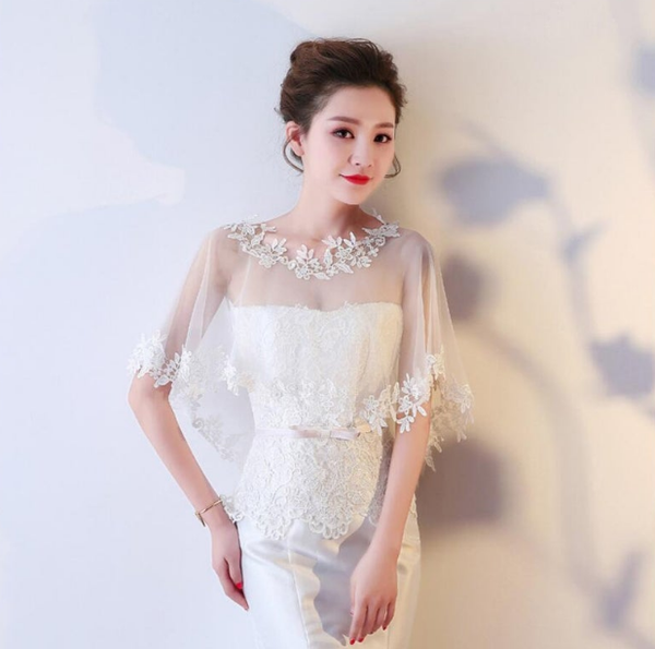wraps & jackets handcrafted wedding ivory lace tulle trim bridal shawl wrap stole shrug bolero jacket, White
wraps & jackets handcrafted wedding ivory lace tulle trim bridal shawl wrap stole shrug bolero jacket, White