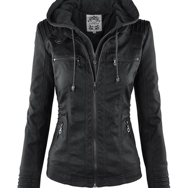 gothic faux leather jacket women hoodies winter autumn motorcycle black outerwear pu basic coat 211118
gothic faux leather jacket women hoodies winter autumn motorcycle black outerwear pu basic coat 211118