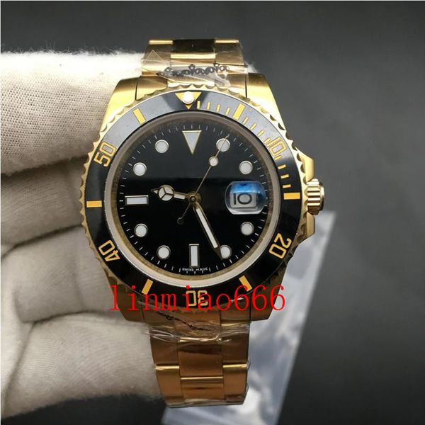 3 colors watches men sapphire blue black ceramic bezel gold stainless steel 40mm automatic mechanical wristwatch, Slivery;brown
3 colors watches men sapphire blue black ceramic bezel gold stainless steel 40mm automatic mechanical wristwatch, Slivery;brown