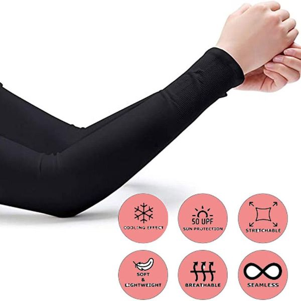 arm sleeves sports cycling summer sun protection cuffs thin silky breathable anti-ultraviolet cool elbow & knee pads, Black;gray
arm sleeves sports cycling summer sun protection cuffs thin silky breathable anti-ultraviolet cool elbow & knee pads, Black;gray
