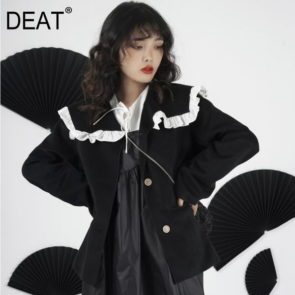 spring fashion women clothes peter pant collar contrast colors single breasted blazer female wp75301 210421, White;black
spring fashion women clothes peter pant collar contrast colors single breasted blazer female wp75301 210421, White;black